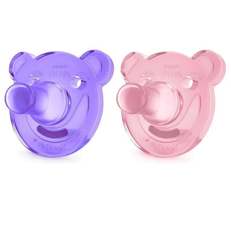 Lot de 2 Sucettes Soothie Rose Violet — vue 3 sur 4
