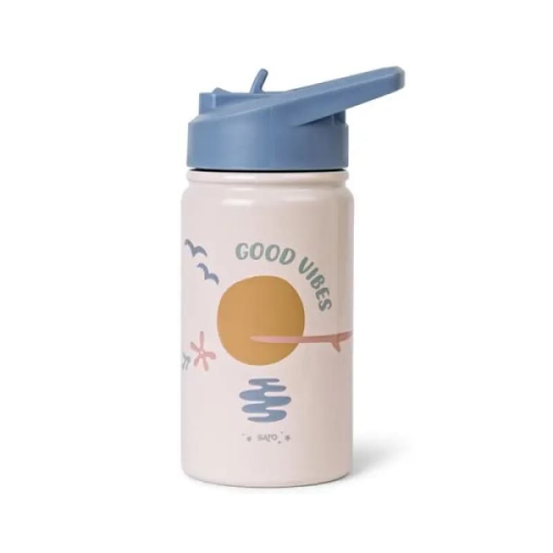 Bouteille Thermos avec Paille 350ml, saro good vibes