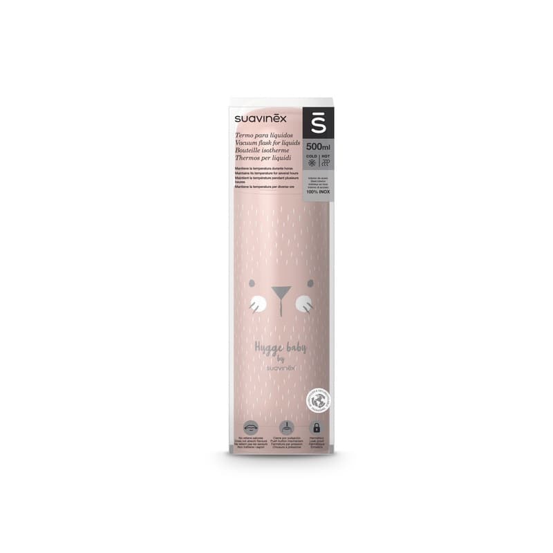 Bouteille Isotherme 500ml - Hygge, rose — vue 1 sur 2
