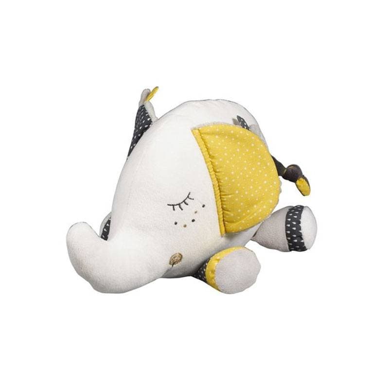 Doudou Moyen Modele Babyfan, babyfan sauthon baby deco blanc/gris l 28 x h 23 c