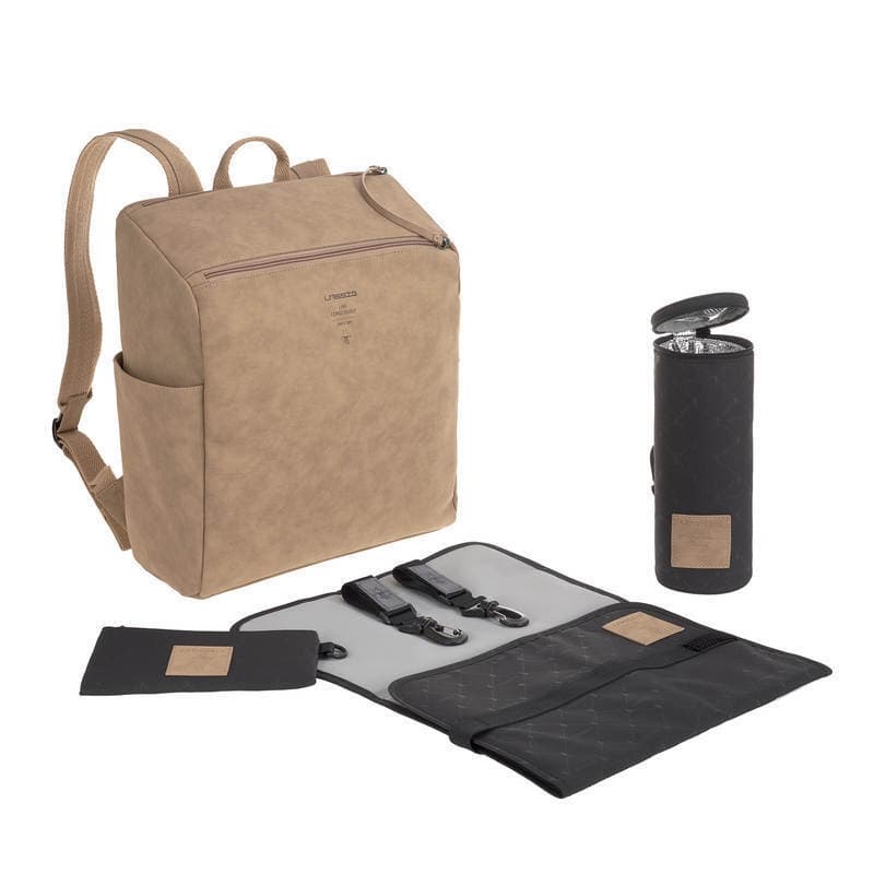Tender Sac a Dos Camel, lässig beige — vue 3 sur 5