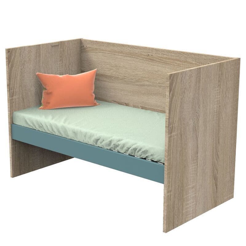 Lit 140x70 Evolutif en 190 Argile Nova Argile Douceevolutif en 90x190 et 140x190, sauthon — vue 3 sur 5