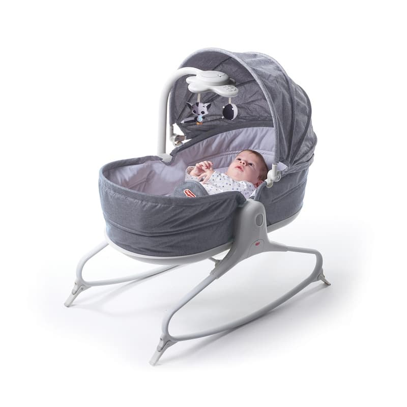 Transat Rocker Napper Cosy Evolution Gris Chine, tiny love gris — vue 3 sur 3