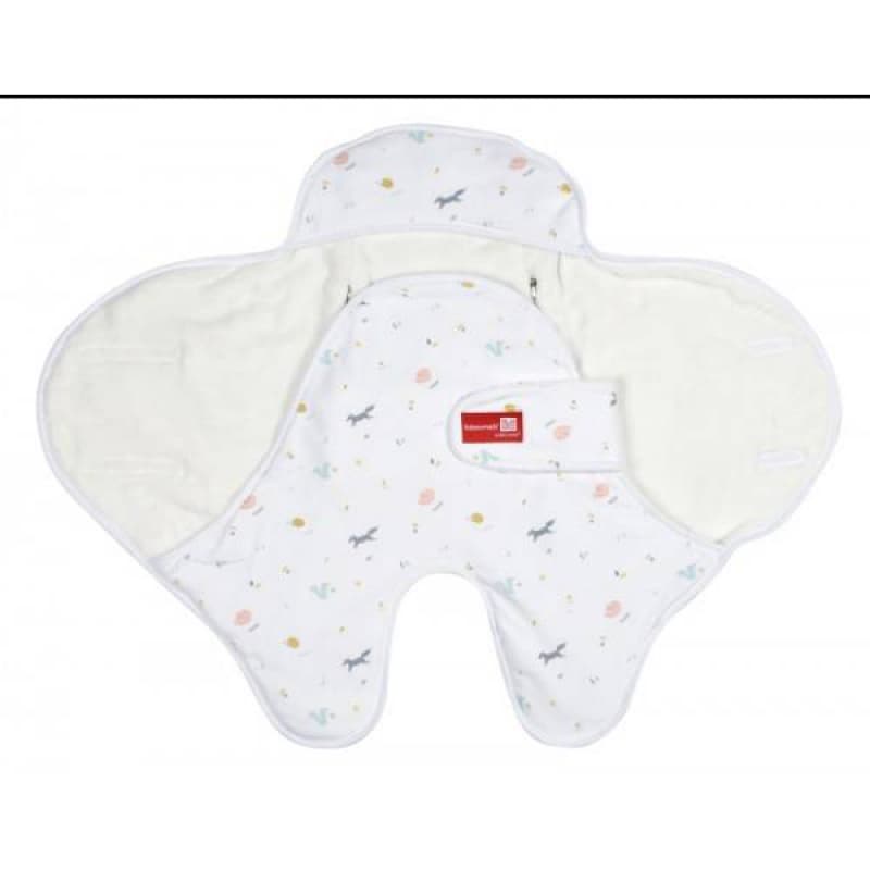 Babynomade Double Polaire - 0-6m -, red catle happy fox / blanc 0-6 mois per — vue 1 sur 5