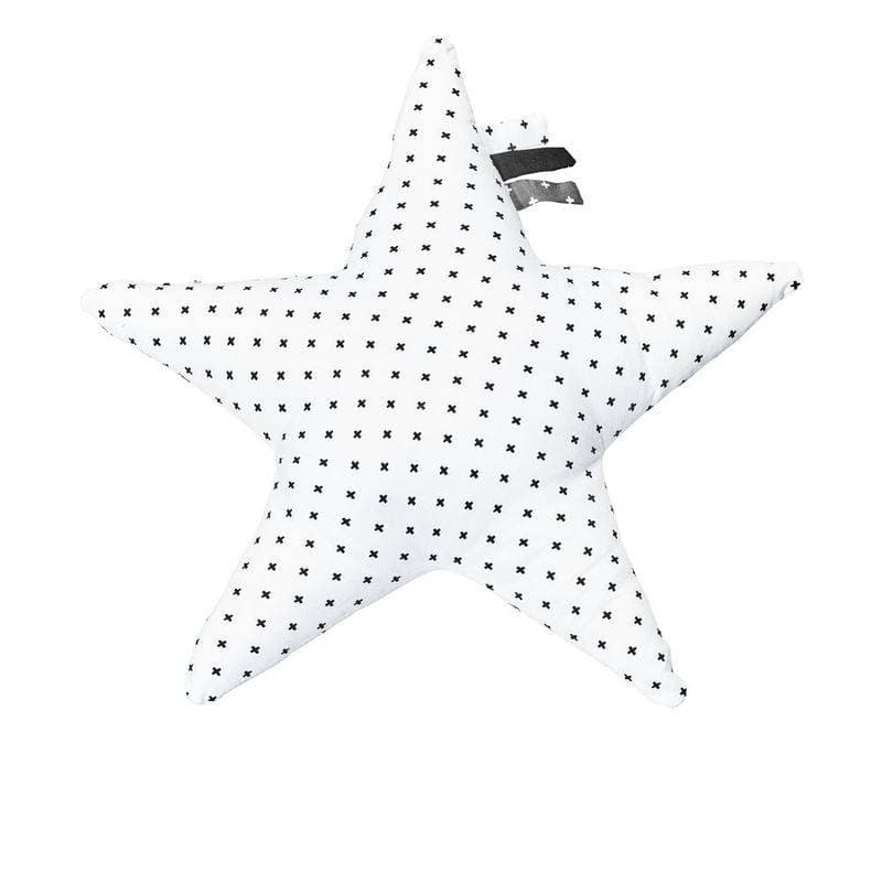 Coussin Etoile Chao Chao, chao chao sauthon baby deco blanc - gris fonce - n — vue 1 sur 2