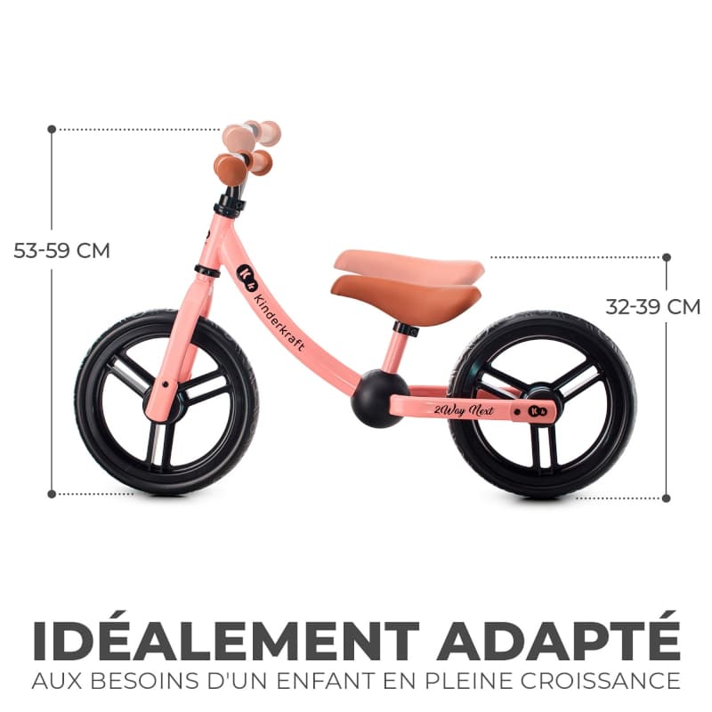 Draisienne 2way Next 2022, rose kinderkraft — vue 1 sur 2