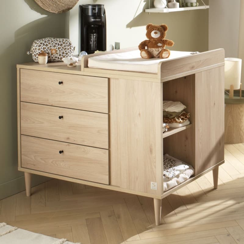 Commode Ilot, chene suave ilot bebe sauthon — vue 7 sur 7