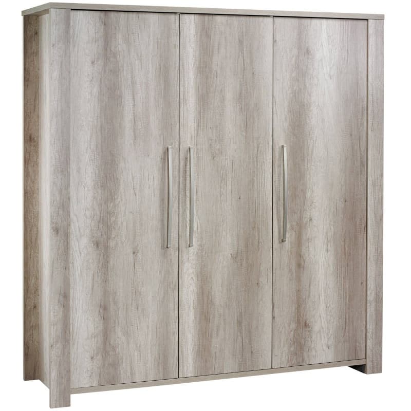 Armoire 3 Portes Emmy, emmy sauthon signature beige cendre/decor chene co — vue 3 sur 4