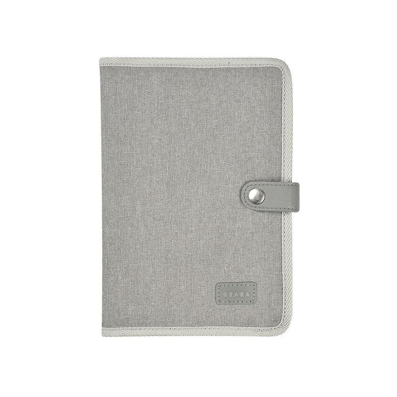 Protege Carnet de Sante, gris chiné 18,5 x 25 x 1,5