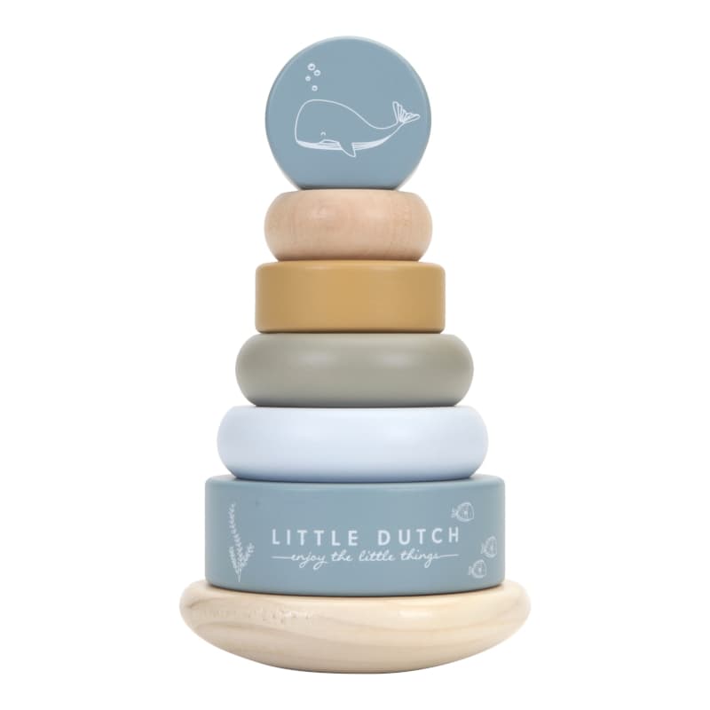 Ld Pyramide Anneaux en Bois - Ocean, ocean little dutch 2021 — vue 2 sur 3