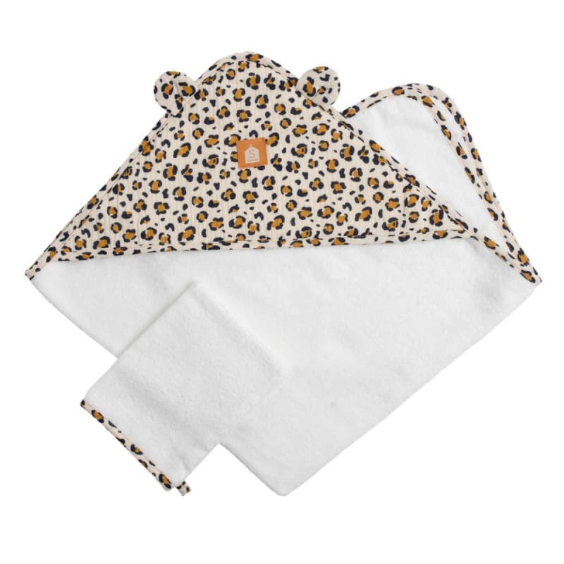 Cape de Bain + Gant, leopard sauthon baby deco 25/09 — vue 1 sur 3