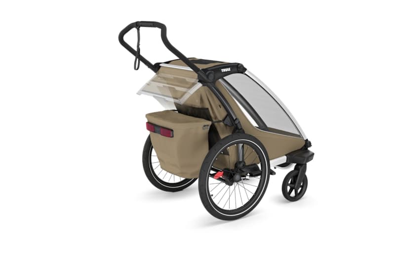 Chariot Cross 1 G3, slate active with kids thule — vue 4 sur 5