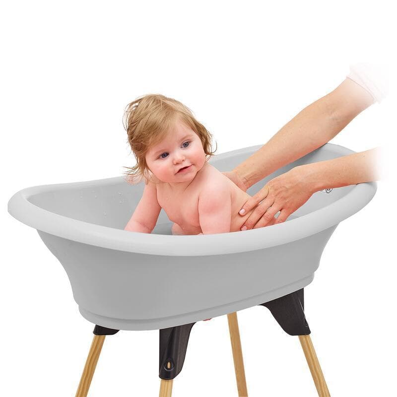 Kit Baignoire Vasco Gris Charme : Baignoire + Pieds + Tuyau de Vidange, thermobaby — vue 5 sur 5
