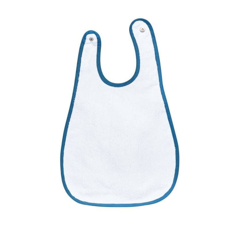 Bavoir Plastifie Aviateur Lazare, lazare sauthon baby deco blanc - bleu ciel - turqu — vue 2 sur 2