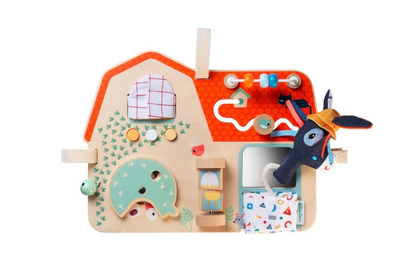Ferme Panneau d'Activites, je decouvre lilliputiens multicolore 29,5 x 1 x 22,5 collection 2020 p/e