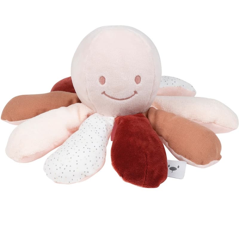 Nattou Doudou d'Activite Poulpe, lapidou nattou 28 cm a-h-2021
