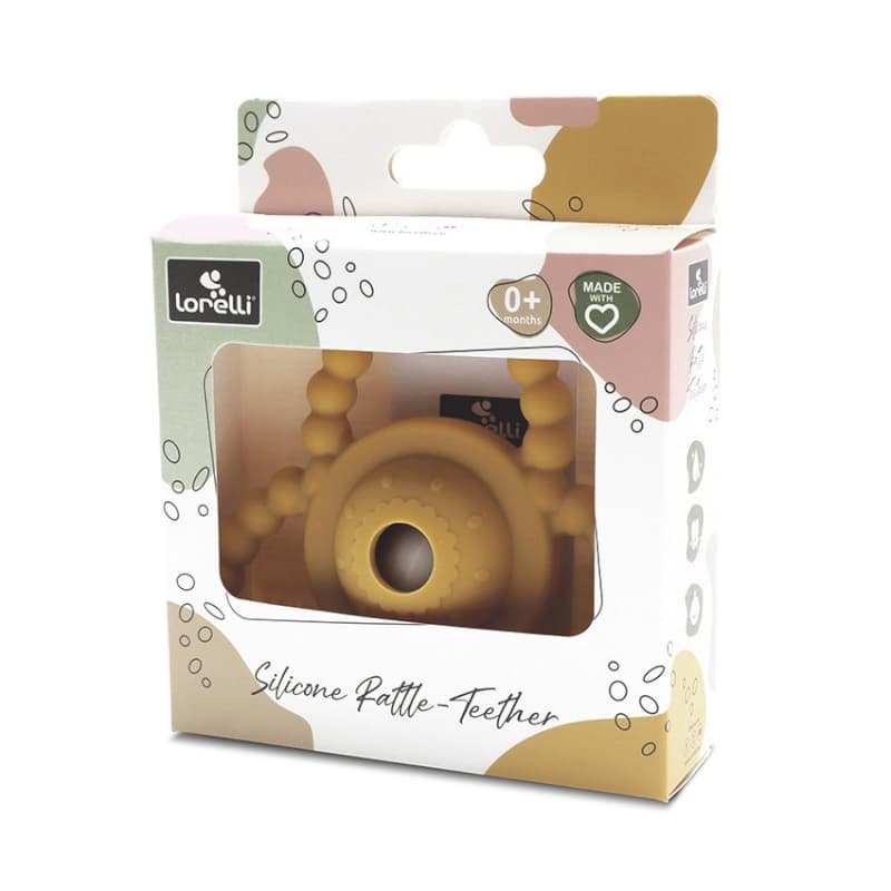 Hochet de Dentition en Silicone, jaune lorelli 25/03 — vue 3 sur 3