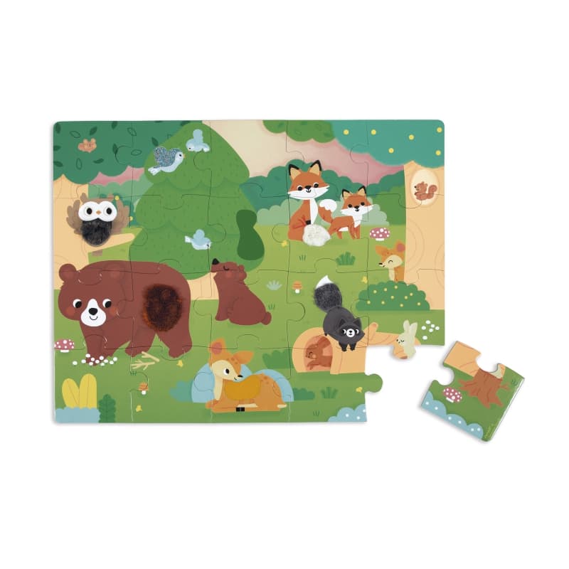 Puzzle Tactile Foret, janod — vue 1 sur 6
