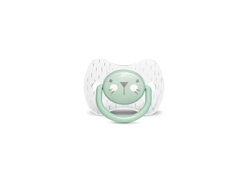 Sucette Reversible 6/18m - Moustache, vert