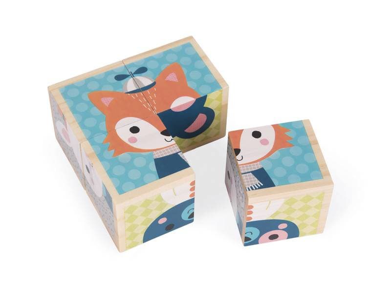 Mes Premiers Cubes - Portraits de la Foret, multicolore