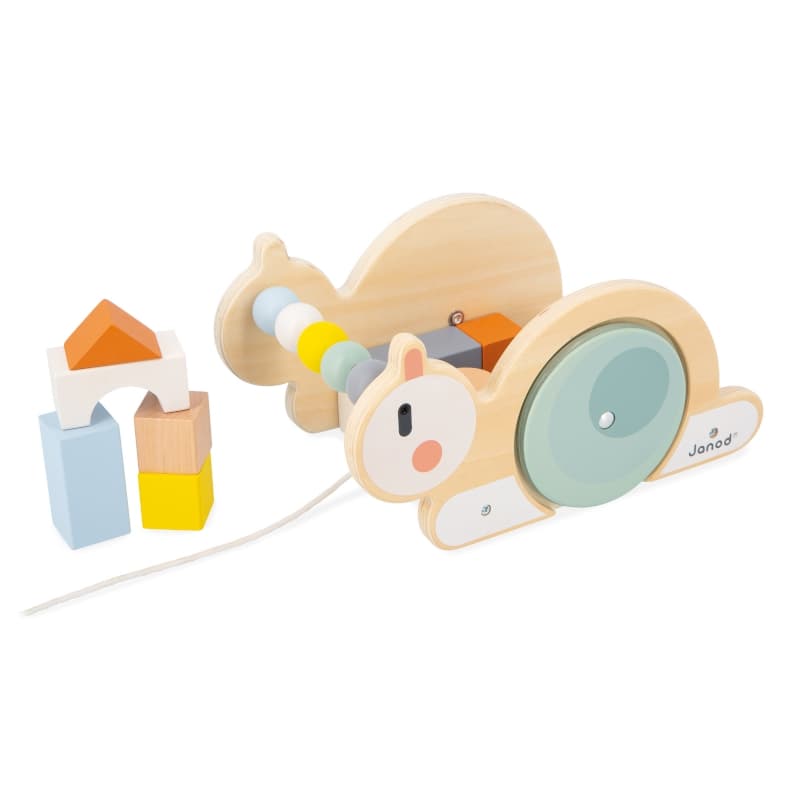 Chariot Cube Escargot, janod collection 2024 — vue 3 sur 5