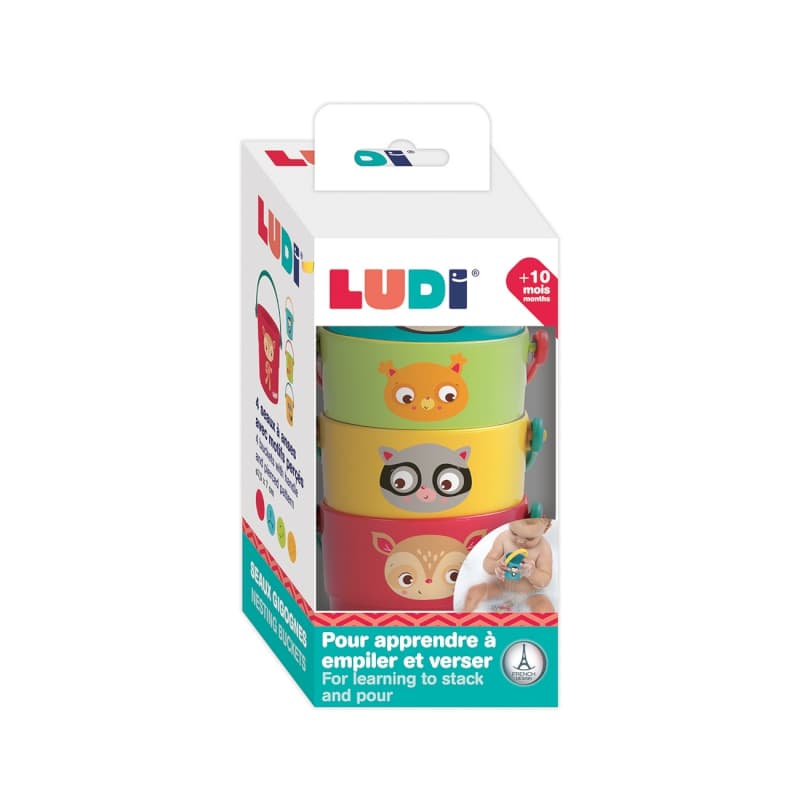 Seaux Gigognes, na ludi multicolor per