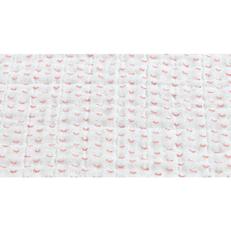 Lot de 2 Draps-housse Roses Mousseline Bio 60x120 Moris Sacha, rose clair permanent — vue 1 sur 4