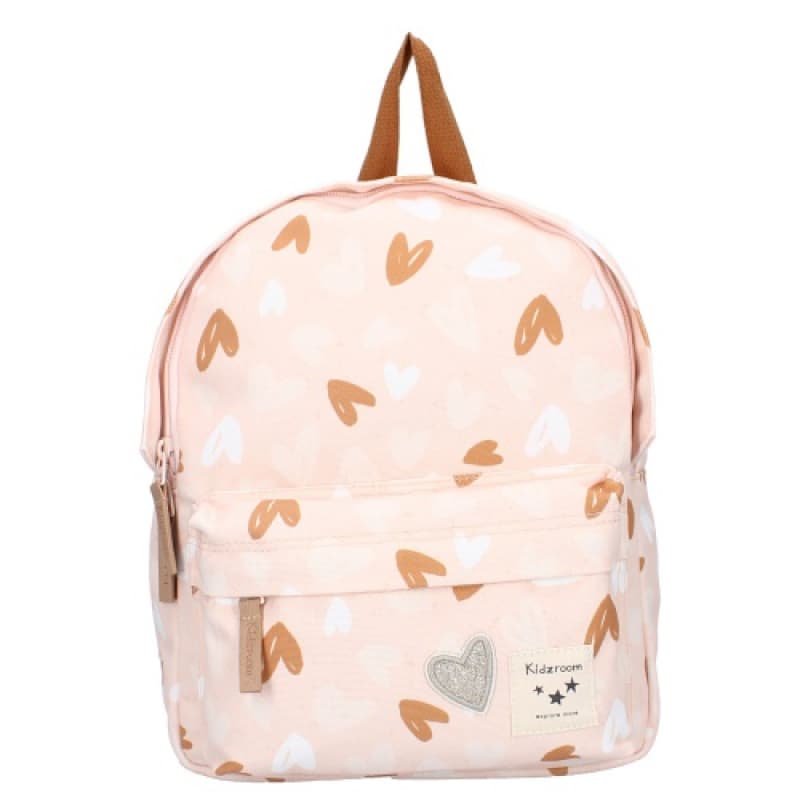 Sac a Dos Enfant Coeurs, kidzroom rose/caramel per — vue 2 sur 5