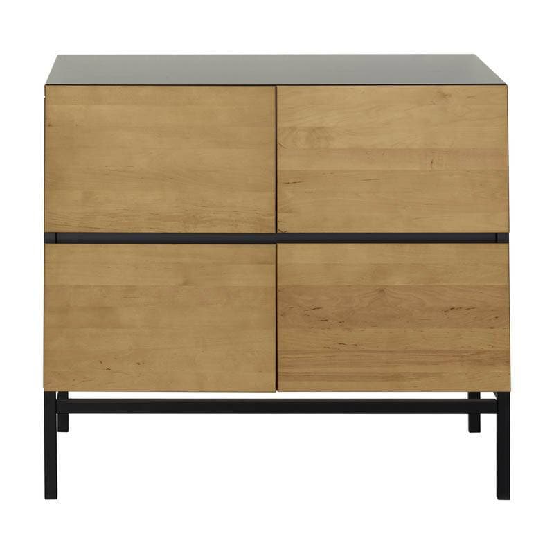 Commode 4 Tiroirs Havana Moonshadow, havana quax bouleau/anthracite 94x57x85h — vue 5 sur 5