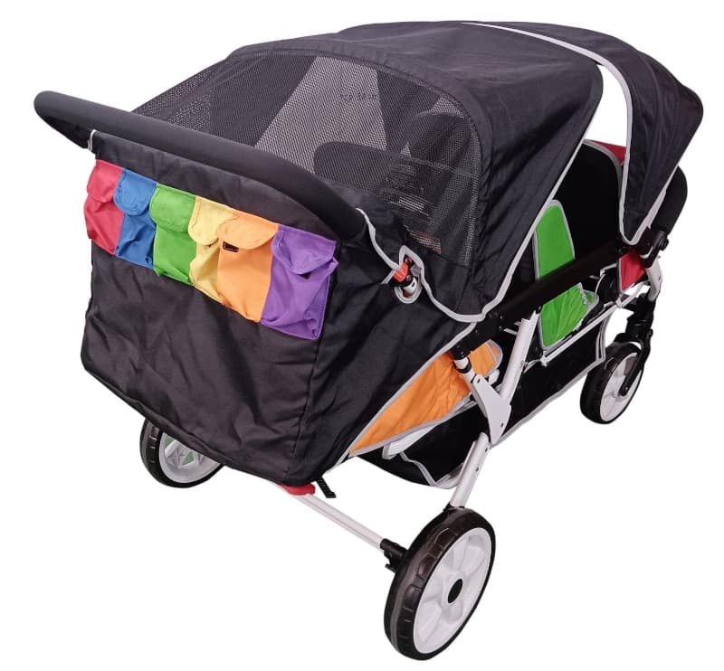 Poussette 6 Places H6e, multicolor familidoo — vue 4 sur 10