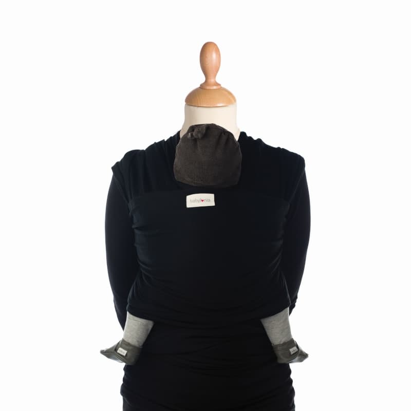 Echarpe de Portage Extensible Tricot-slen Organic, écharpe de portage babylonia baby carriers black tu p-e-a-h — vue 1 sur 2