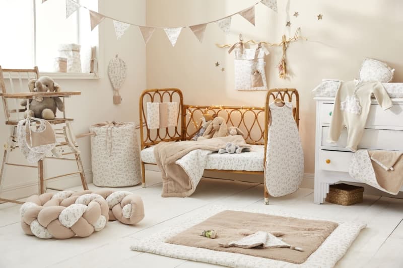 Doudou Lapin Fausse Fourrure, feuilles daydream bb&co 03-24 — vue 2 sur 4