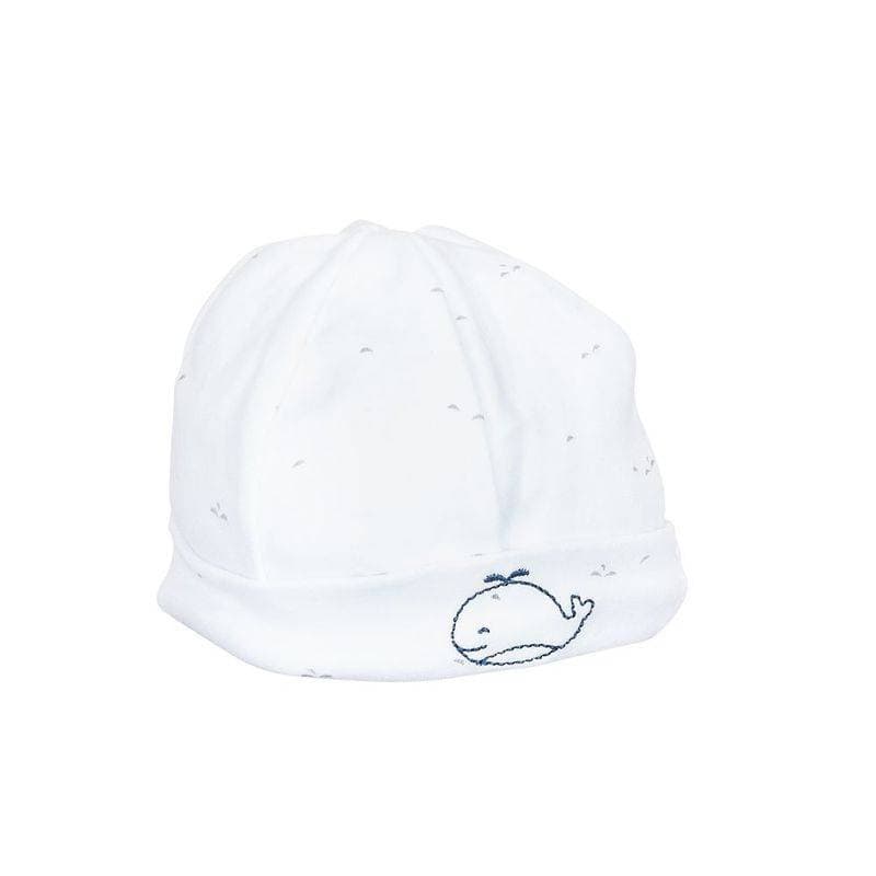 Bonnet Blue Baleine, blue baleine sauthon babywear blanc - bleu - gris