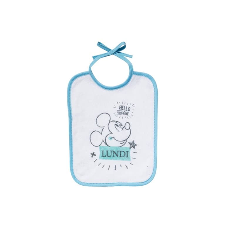 Lot de 7 Bavoirs Naissance - Std, mickey little one disney 20x25 — vue 2 sur 3