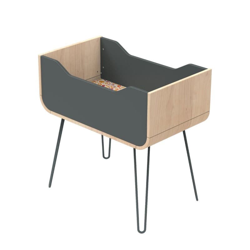 Berceau Pieds Fil Gris Volcan Bambin, bambin sauthon original 93 x 97 x 55
