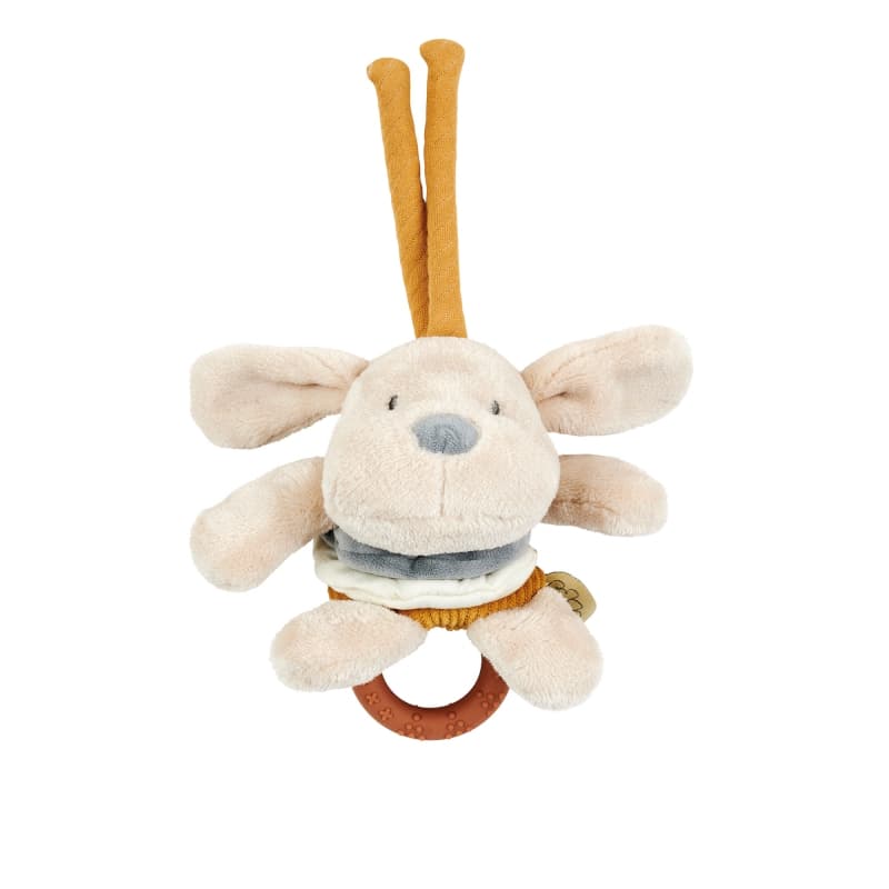 Charlie Peluche Chien Vibrato avec Anneau, charlie nattou beige et brun 19 h-22 — vue 2 sur 2