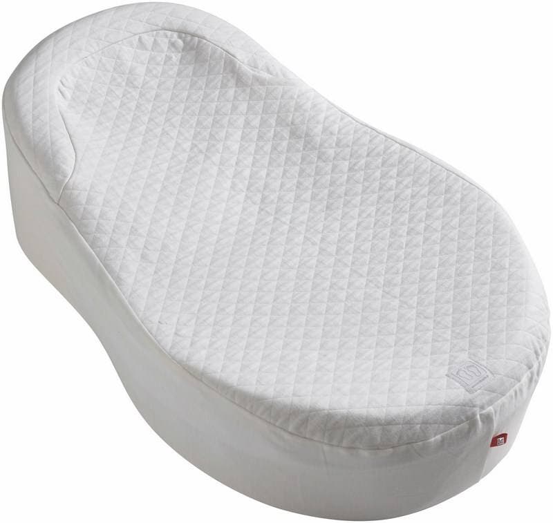 Drap Housse Cocoonababy - Fleur de Coton, red castle blanc 0-3 m per