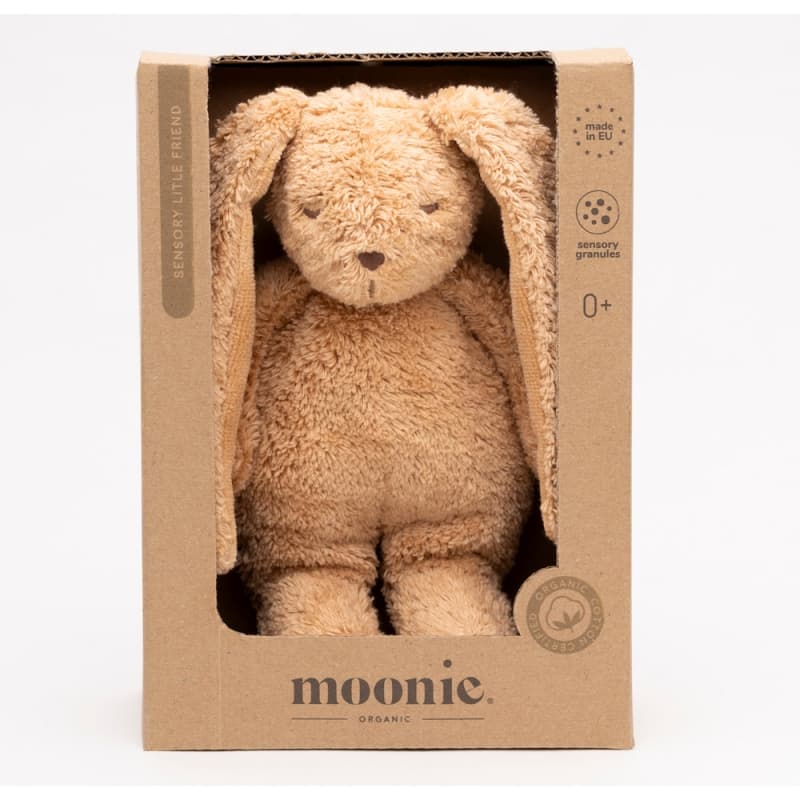 Moonie € Lapin Sensoriel en Coton Bio, cappuccino moonie — vue 3 sur 3