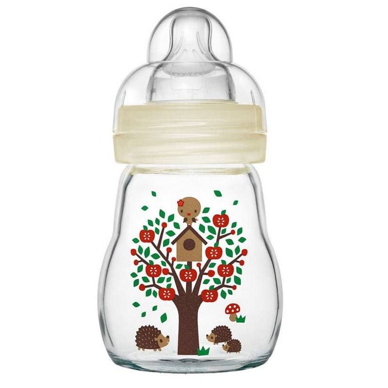 Mam Biberon Verre - 170ml - 0 a 6 Mois - Tetine, blanc