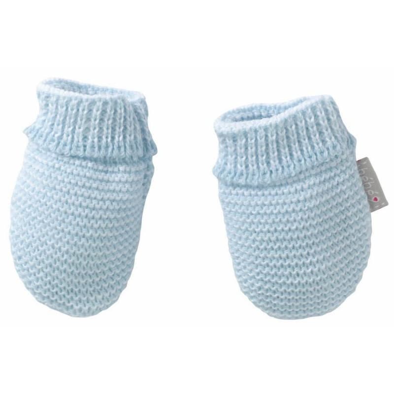 Moufles Maille Bleu Pascal Naissance, bebe9creation maille