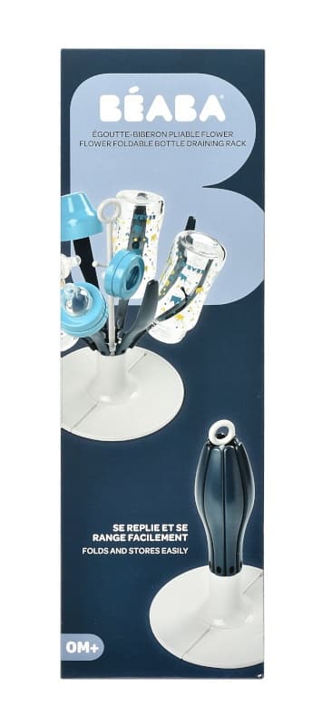 Egoutte Biberon Pliable Flower Blue, beaba beaba — vue 4 sur 4