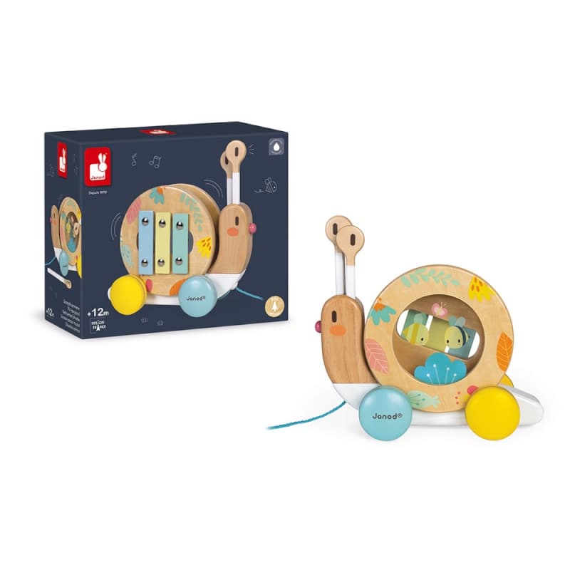 Escargot a Promener Pure, jouets d'eveil janod multicolore — vue 1 sur 3