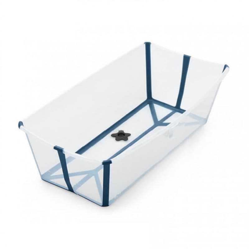 Flexibath X-large Transblue, stokke transparent blue