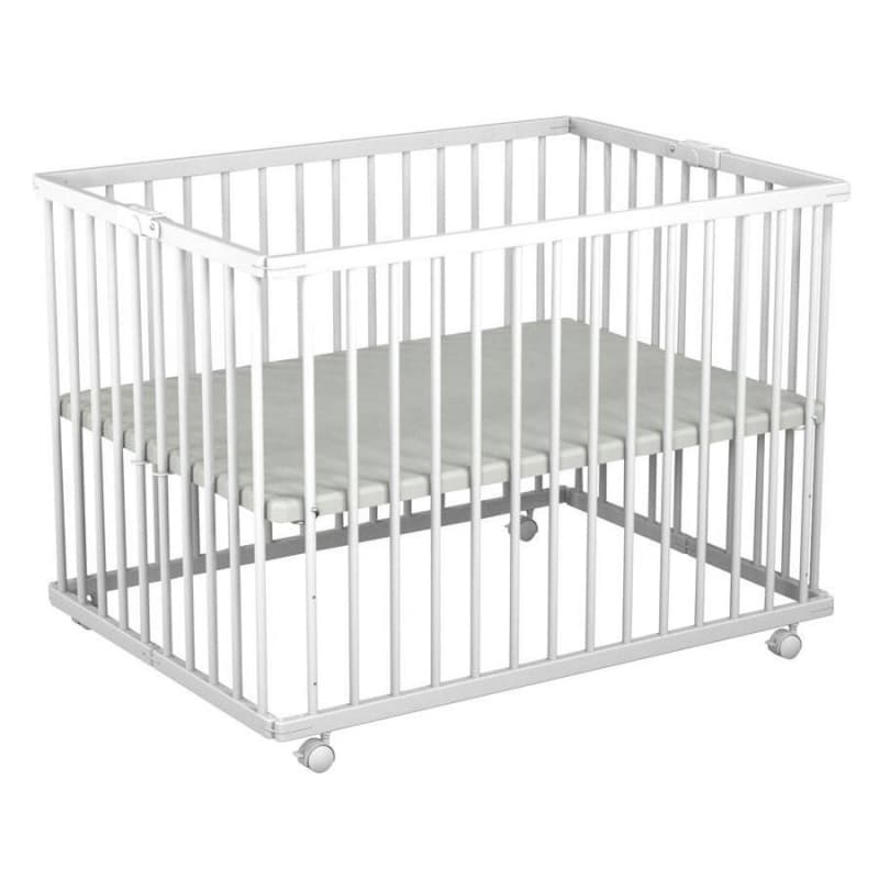 Parc Bois Pliant Alizee 2 Blanc — vue 4 sur 4