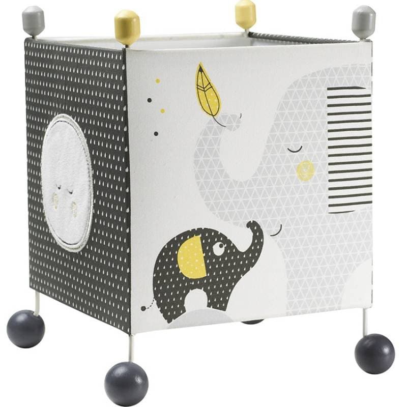Luminaire Babyfan, babyfan sauthon baby deco blanc/gris l 16 x h 22 c — vue 1 sur 4