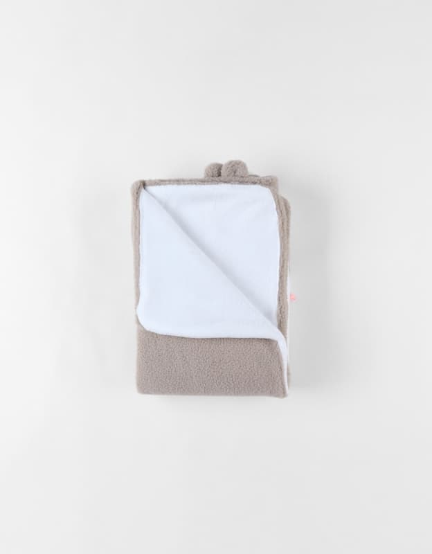 M&m24 Couverture en Fausse Fourrure Ouatiné, Beige - 75x100cm, beige 75x100 cm mix & match noukies permanent — vue 3 sur 5