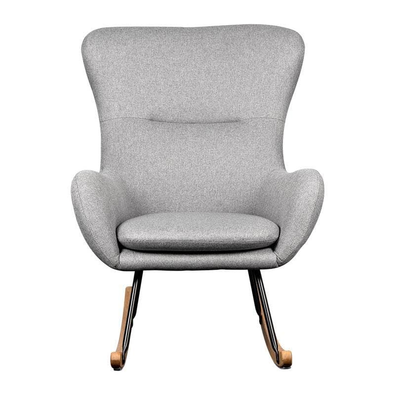 Chaise a Bascule Basic Soft Grey, quax gris 75x80x102h cm — vue 2 sur 3