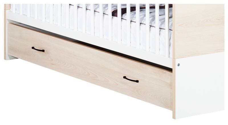 Tiroir Lit 140x70, vintage hetre cendre sauthon easy 138 x 16 x 32,5 — vue 2 sur 3