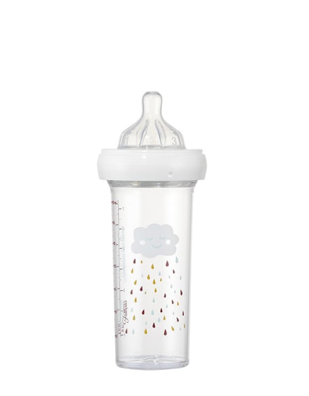 210 Ml Nuage, le biberon français transparent 8,5x8,5x24 per — vue 2 sur 2