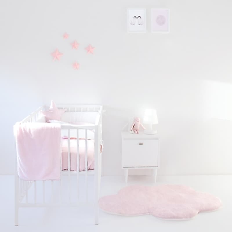 Tapis de Parc et Jeu Tapis de Parc 100x100cm Rose Pale Pady Softy + Terry, bemini rose pâle cristal — vue 1 sur 2
